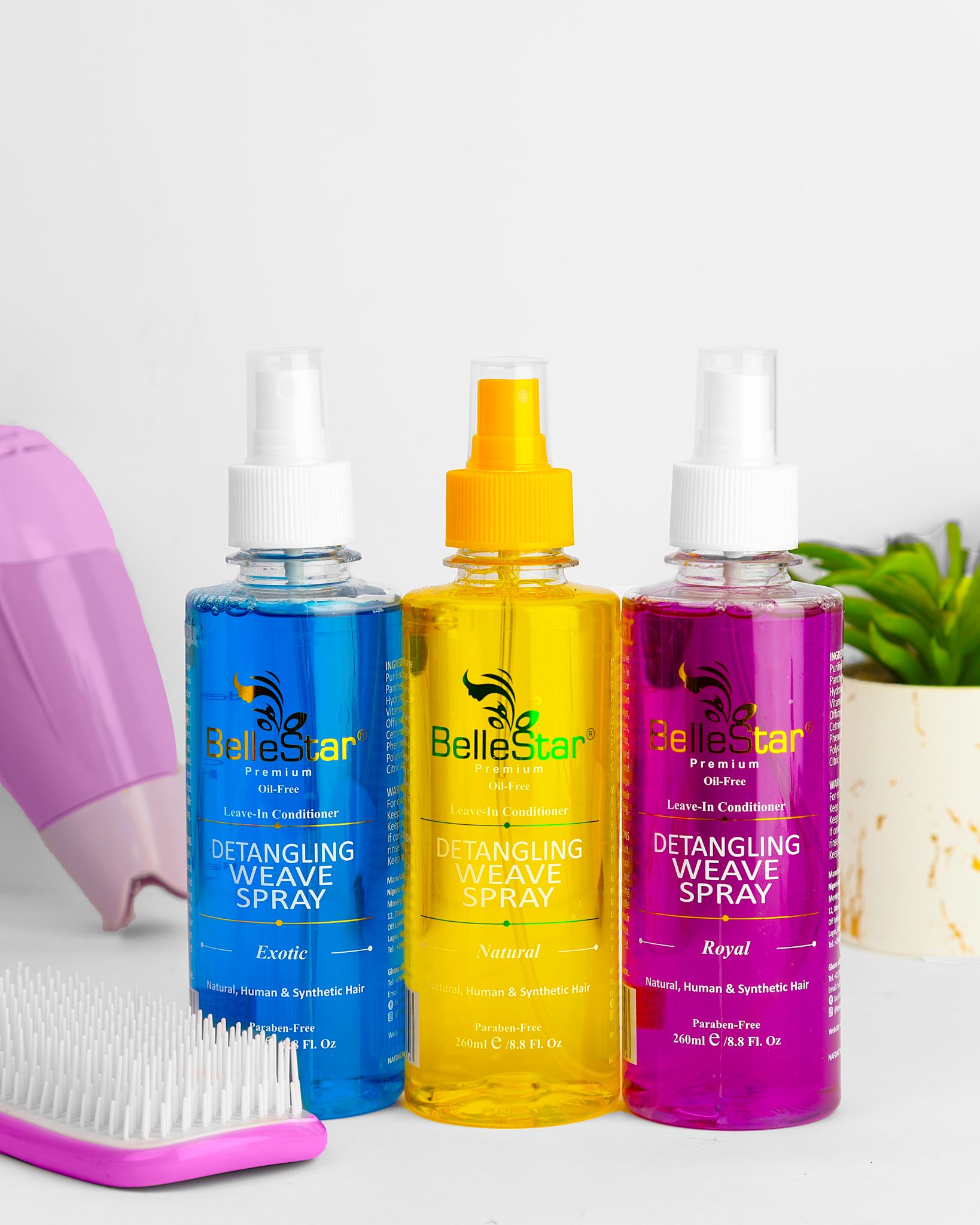 Detangling Weave Spray Natural Flavour BelleStar